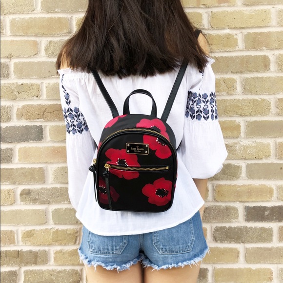 Gaby’sBags👜💕- NWT Kate Spade Mini Backpack Poppy - Picture 2 of 7